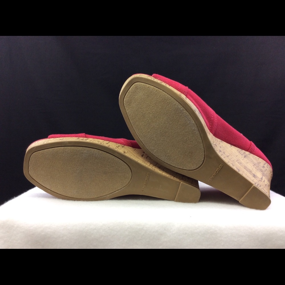 Rampage Canvas Wedge Cork Red - Picture 6 of 6